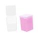 NOLITOY 200pcs Eyelash Cleaning Pads Makeup Remover Cotton Pads Extension Nail Gel Glue Cleaning Cotton Pads Professional Nail Polish Eye Lash Cleaner Squeegee Major White