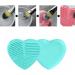 Makeup Brush Silicone Heart-Shaped Makeup Brush Cleaning Brush Heart-Shaped Egg Brush Cleaning Tool Beauty Brush(Green) - Buy Online on SooperMarket.com