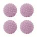 4 Packs Eco Laundry Dryer Balls Reusable Silicone Soft Washing Balls Fabric Softener Alternative for Quick Drying (Light Purple)