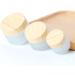 Zeoabsy 12-Pack Empty 5ml Matte Transparent Glass Cream Cans with Screw Lid - Ideal for Gels & Creams Perfect for Cosmetics - Buy Online on SooperMarket.com