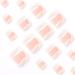 Short White Square Fake Toenails with Glitter Designs - 24Pcs Style2 - Buy Online on SooperMarket.com