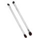 Double Ended Eyeshadow Brush with Soft Fiber Hair Professional Silver Makeup Brush Concealer Brush for Women and Makeup Artist Even Powder Grasping Electroplated Handle