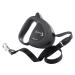 Ferplast dog leash flippy tech roller leash large dogs up to 50 kg.Extendable belt strap max. 5 m. Individual locking and unlocking button black max 50 kg - 5 m belt black