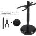 Shaving Brush Stand - Zinc Alloy Holder for Moustache & Razor | Stable & Balanced Black - Buy Online on SooperMarket.com