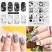 Marble Crack Geometry Nail Stamping Plate for DIY Manicure - FA056 - Buy Online on SooperMarket.com