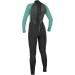 O'Neill Women's Reactor-2 3/2mm Full Wetsuit | Back Zip | Black/Light Aqua - Buy Online on SooperMarket.com