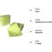 Light Green Paper Napkins 24x24 cm - 2-Ply 100 Pieces - Premium Quality for Events & Parties - Buy Online on SooperMarket.com