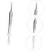 WOONEKY 6 Pcs Clip Mole Removal Scissor Blackhead Pimple Removal Kit Comedone Silver Stainless Steel - Buy Online on SooperMarket.com