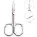 LIVINGO Premium Stainless Steel Manicure Scissors - Multi-purpose Cuticle Pedicure Kit for Nails, Eyebrows, Eyelashes, and Dry Skin - 3.5 inch Curved Blade - A-silver - Buy Online on SooperMarket.com