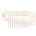 Hair Extension Clip 10 tooth Design Wig Clip Durable and Safe Functional for Wigs Hair Weaving for Most People(creamy-white) - Buy Online on SooperMarket.com