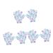 minkissy 3 Pairs Printed Bath Gloves Exfoliating Gloves Shower Gloves Five Fingers Bath Towel Child