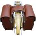 SENQI Retro Bicycle Rack Bag - Leather Rear Seatpost Bag for Vintage Bikes - Brown - Buy Online on SooperMarket.com