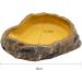 Medium Resin Rock Water Bowl for Reptiles | Terrarium Tank Food Bowl for Lizards, Snakes, Frogs, and More - Buy Online on SooperMarket.com
