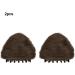 BEALIFE Exquisite Workmanship Cat Ear Claw Clip Hair Extension Increase Hair Volume Fluffy Cow Horn High Temperature Fiber Dark Brown - Buy Online on SooperMarket.com