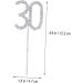 CORHAD Glitter 30th Birthday Cake Toppers Crystal 30th Anniversary Cake Toppers Bling Number Wedding Decoration Cake Decor Diamond Decor Cupcake Toppers Paper Cup Rhinestones - Buy Online on SooperMarket.com