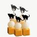 Halloween Black Cat Cupcakes Toppers Party Food Decorations Sticks Picks (24 Pack) - Buy Online on SooperMarket.com