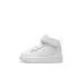 NIKE Boy's Unisex Kids Court Borough Mid (TDV) Gymnastics Shoes Child 4.5 UK Child Blanco