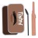 eyebrow shaping wax Eyebrow Soap Kit Long Lasting Eyebrow Styling Shaping Wax with Brow Trimmer Brush Brown
