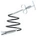 60/90/160mm Sewer Pipe Unblocker Bathroom Hair Sewer Sink Cleaning Tools Snake Spring Pipe Dredging Tool Kitchen Accessories (Size : 90cm White)