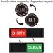 Evvmnaks 2 x Magnetic Dishwasher Clean Dirty Panel with ABS Shutter Only Changes When You Push It Scratch-Resistant Protection for Dirty Clean Dishes - Buy Online on SooperMarket.com