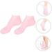 minkissy 2 Pairs Sock Tableware Sucker Moisturizing Heel Sleeves Spa Silicone Gel Skin Protect Soles Exfoliating Essential Oil Moisturizing Cotton Moisture Cream Women's Sebs Pink Vitality - Buy Online on SooperMarket.com