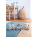 Kindsgut Holz-Reisenbahn - Sustainable Wooden Train Set with Zoo Animals | High-Quality Eco-Friendly Toy in Dark Gray - Buy Online on SooperMarket.com