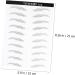 Baluue 2 Pairs Artificial Eyebrow Patch Dual-ended Eyebrow Pencil Simulation Eyebrow Clear Brow Gel Tear - Buy Online on SooperMarket.com