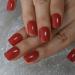 24pcs UV Shiny Red Square Fake Nails Kit - Short False Nail Tips for Office & Home Wear - Buy Online on SooperMarket.com