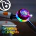 Brightz LED Light Up Bike Bell with Clear Ring Sound - Twinkling Rainbow Color LED Ring Light - Space Pink Bicycle Accessory for Kids and Adults - Buy Online on SooperMarket.com