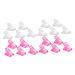 Mikinona 24 Pcs Nail Clip Acrylic Nail Tips Clips Nail Fixing Clips Nail Tip Clip Nail Dip Kits Nails Kits Nail Art Tips Extension Kit Nail Extension Clip Manicure Kit Plastic Uv Chip White 1 count (Pack of 1) White Pinkx2pcs