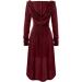 Renaissance Women's Lace-Up Hooded Robe Dress - Vintage High-Low Cloak [Color 05, Size Small] - Buy Online on SooperMarket.com