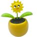 Solar Powered Flip Flap Dancing Flower Toy for Car Dashboard Decor Automatic Dancing Flower Toy Kid's Gift - Sunflower 10.5x6.5x11.3cm Car Ornaments Solar Powered Car Toy Office Desk Decoration - Buy Online on SooperMarket.com
