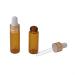 Enslz 15 Mini Amber Glass Bottles (5ml) - Refillable Essential Oil Perfume & Cosmetics Storage with Golden Screw Caps - Perfect for Samples & Travel - Buy Online on SooperMarket.com