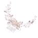 Mikinona Pearl Comb Wedding Hairpin Hair Side Comb Comb Hairpin Comb Bride Headdress Bride Hair Comb Bridal Headdress Wedding Hair Accessories Pearl Hair Pin Rhinestone Hairpins
