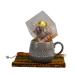 Bossa Nova Luxury Chocolate Bomb Gift Set Bundle Hot Chocolate with Marshmallows gift-wrapped in a textile bag with Mason Cash Impressions stoneware cosy mug With Mustard textile bag
