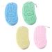 Healeved 4pcs Bath Sponge Baby Sponge Portable Body Scrubber Portable Shower Tool Bath Wipe Embossed Child Household Shower Tool Bath Accessory Bath Scrubber Baby Accessory Sponge Brush 13x7cm