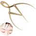 Hemoton 1pc Eyebrow Positioning Ruler Brow Mapping with Ruler Eyebrow Ruler Printable Appliance Gold Alloy 16.5x5.4cm Golden - Buy Online on SooperMarket.com