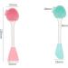 Double Head Facial Brush - Exfoliating Scrub & Massage Tool for Skincare | International Shipping Available - Buy Online on SooperMarket.com