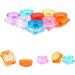 Desikixudy Cosmetic Sample Container Plastic Clear Cosmetic Pot Jars with Screw Cap Lid for Eye Shadow Nails Powder Jewelry - Buy Online on SooperMarket.com