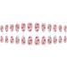 JUSTOTRY 24 Pcs Short False Nails Stiletto with Red Heart White French Press on Nails Pattern Fake Nails Short with Nail Glue Almond Medium Stick on Nails for Women Nails Fake Nail for Nails Art white&heart 2 - Buy Online on SooperMarket.com