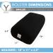 Restorative Yoga Bolster Set | 100% Cotton Pillow with Extra Cover & Carry Bag | GAYO Travel Size (18 x 11 x 6.5 in) - Buy Online on SooperMarket.com