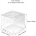 Acrylic Reptile Breeding Box Transparent Live Food Storage Insect Viewing Box for Spider Crickets Snails Hermit Crabs Tarantulas Geckos 3.9x3.9x3.5inch - Buy Online on SooperMarket.com