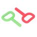 D Letter Hand Chew Toy - Silicone Sensory Teething Toy for Autistic Children | 2 Pack - Safe Soft & Durable - Buy Online on SooperMarket.com