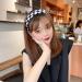 Black and White Plaid Padded Headband for Women - Buffalo Check Hairband for Christmas Party - Buy Online on SooperMarket.com
