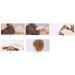 Ponytail Volume Inserts Combs - 4Pcs Fluffy Hair Styling Tool with Elastic Bands (2 Black+2 Coffee) - Buy Online on SooperMarket.com