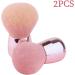 Makeup Powder Brushes Makeup Powder Brushes Foundation Set Face Professional Head Large Mineral Rose Gold 2PCS - Buy Online on SooperMarket.com