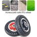 Wheelchair Front Wheel 7X1 3/4 Wheelchairer Wheels Electric Wheelchair Wheel Replacement Parts Front Wheelchair Wheel Honeycomb Solid Tire Black Aluminum Alloy Hub Set of 2/8Mm - Buy Online on SooperMarket.com