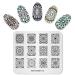 Alexnailart Nail Art Stamping Plate Flowers Kaleidoscope Template Image Plate Nail Art Tools (FL018)
