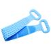 Johiux Silicone Bath Body Brush  Bath Exfoliating Silicone Body Back Scrubber  Body Wash Silicone Body Scrubber Easy to Clean 72cm. (Blue)
