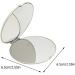 Minkissy Handbag Round Compact Cosmetic Mirror Double-Sided Travel Cosmetic Mirror Bag Hand Mirror Changing Mirror for Money Foldable Carry Bag - Buy Online on SooperMarket.com